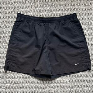 Nike black athletic running shorts